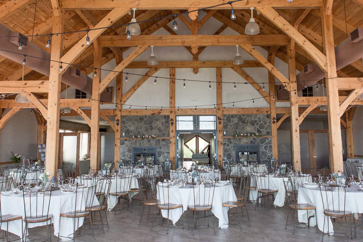 Reception Wood Beams